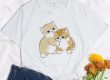 Cartoon cats casual round neck short sleeve t shirts (3)