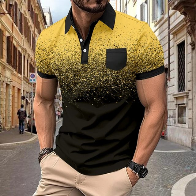 Casual short sleeved summer zipper polo shirt (1) Casual short sleeved summer zipper polo shirt (1)