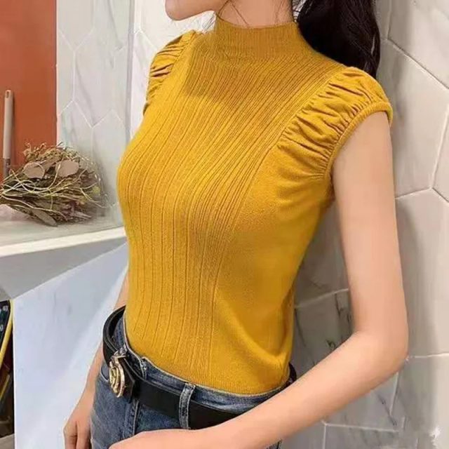 Casual women tank tops summer knitted crop tops (1)