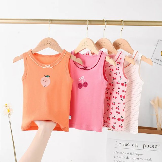 Cotton children undershirts multiple styles kids tank tops (2) Cotton children undershirts multiple styles kids tank tops (2)
