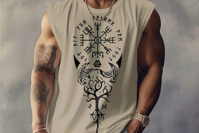 Daily sports sleeveless print sleeveless men tank tops (1)