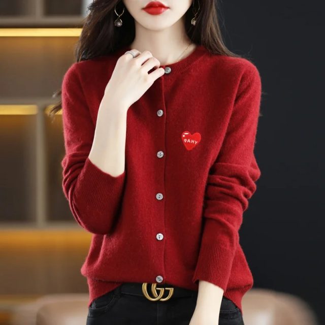 Fashion spring long sleeve women knitted sweaters (1)