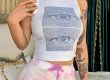 Fashion streetwear sleeveless eyes printed women tank tops (1)