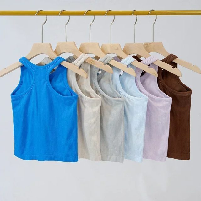 Female camisole women yoga fitness polyester tank tops (6)