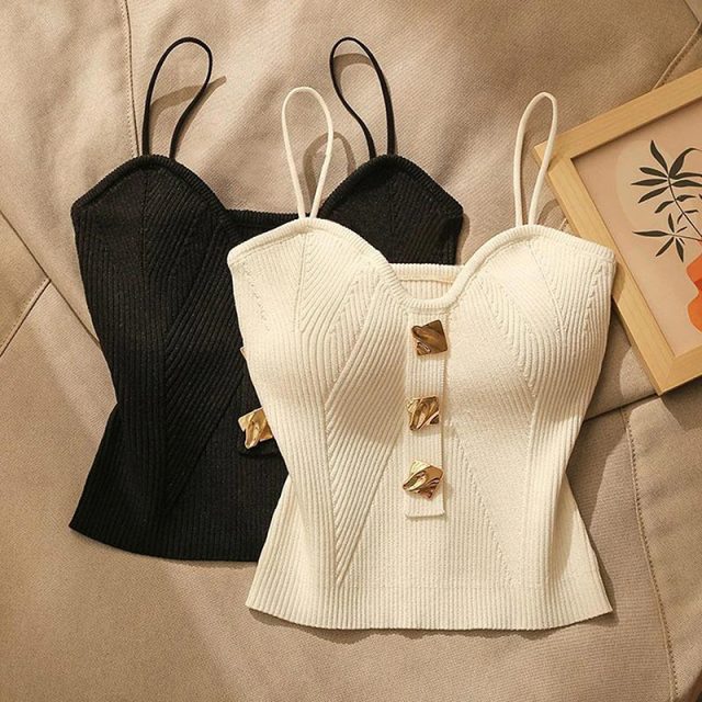 French style sexy beauty camisole polyester tank tops (2)