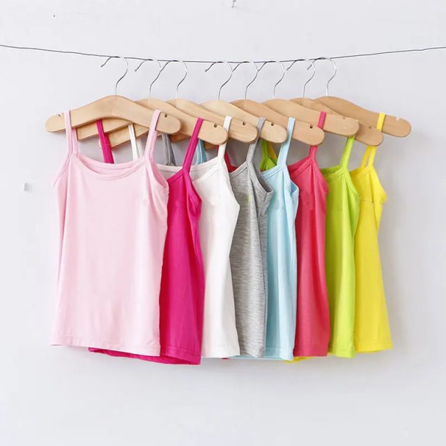 Kids underwear cotton girls candy color tank tops (1) Kids underwear cotton girls candy color tank tops (1)
