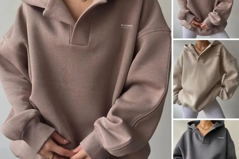 Long sleeve sweatshirt casual solid women hoodies (1)