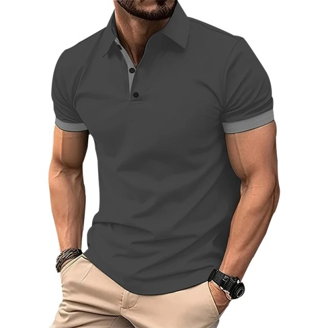 Men summer short sleeve fashion casual polo shirt (1) Men summer short sleeve fashion casual polo shirt (1)