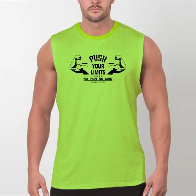 Mens summer running vest sportswear gym tank tops (2)