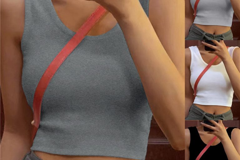 Outdoor solid color vest comfort polyester tank tops (1)