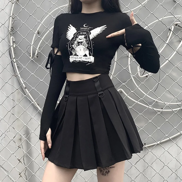 Punk gothic style long sleeve slim fit shirts (1) Punk gothic style long sleeve slim fit shirts (1)