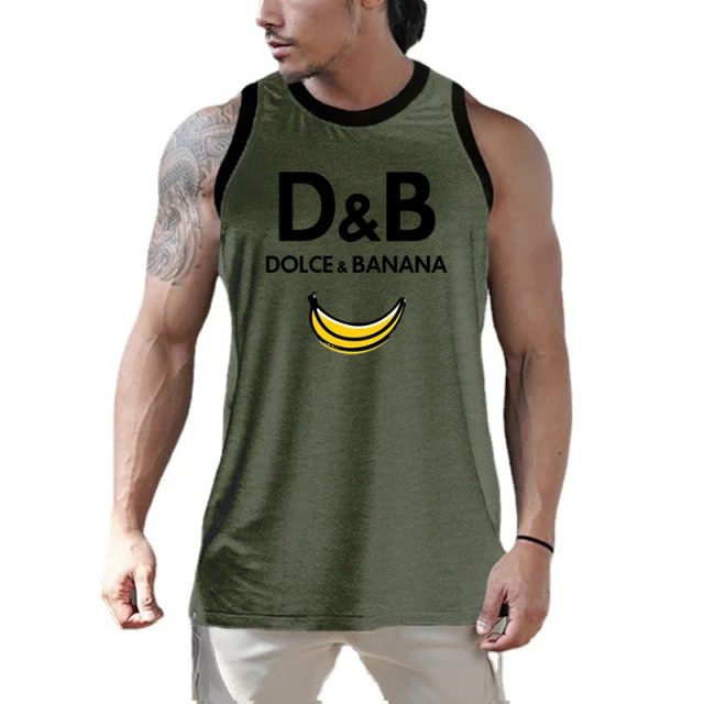 Sleeveless vests mesh breathable cool gym tank top (1)