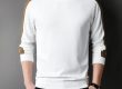 Solid color long sleeved fashion splicing shirt (1)