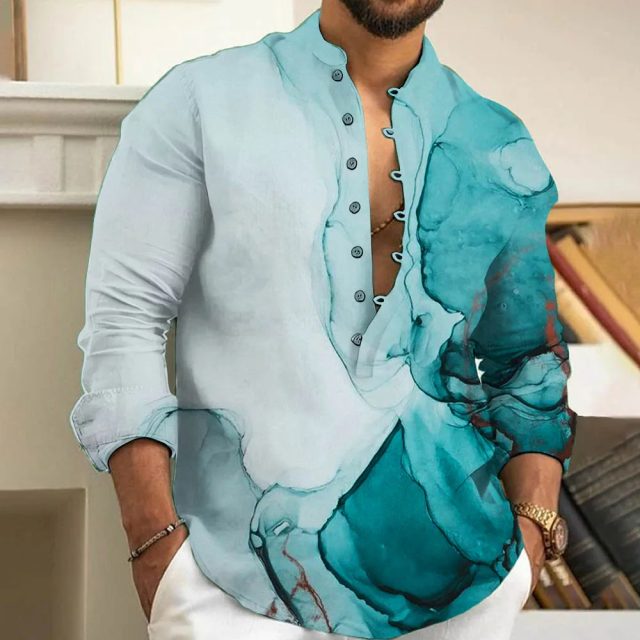 Spring and autumn fashion men casual shirts (4) Spring and autumn fashion men casual shirts (4)