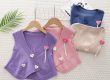 Spring girls vests cartoon knitted tank top for kids (1)