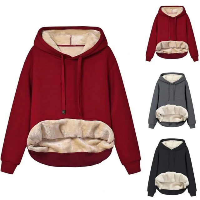 Streetwear warm unisex winter thicken hoodies (1)