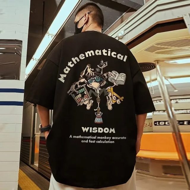 Summer cotton letter funny wisdom graphic t shirts (1)