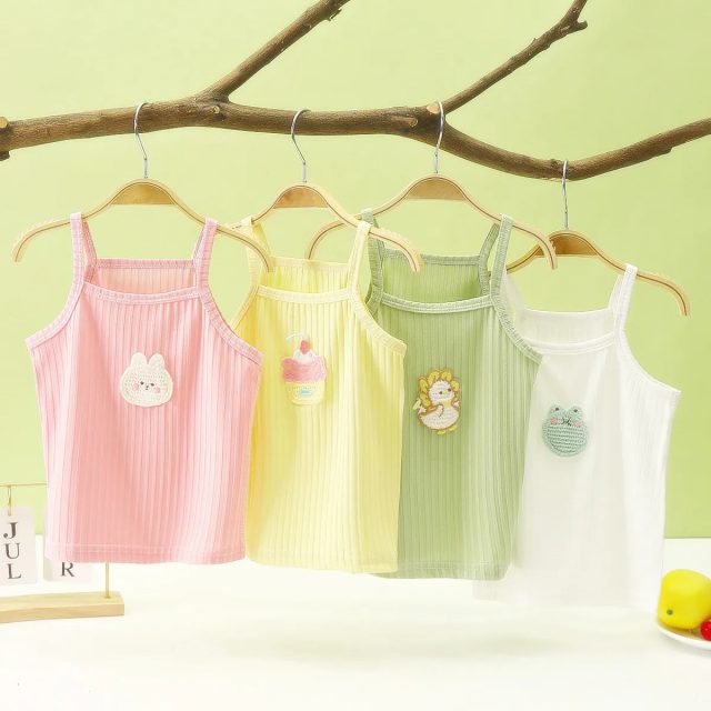 Summer girls outfits tank tops sleeveless tops for kids (1) Summer girls outfits tank tops sleeveless tops for kids (1)