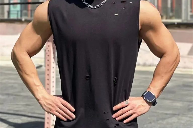 Summer new casual round neck sleeveless mens tank tops (4)