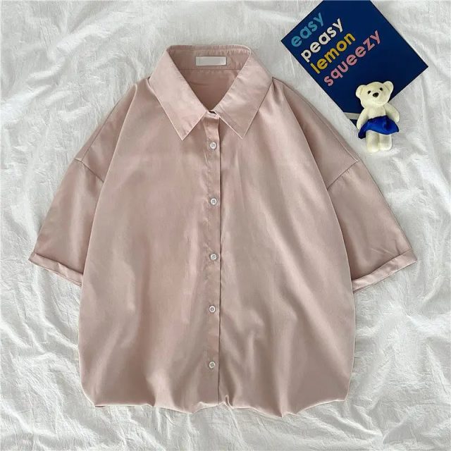 Summer new solid color youth casual polo shirt (5) Summer new solid color youth casual polo shirt (5)