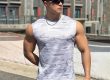 Summer quick dry white camouflage sports mens tank tops (1)
