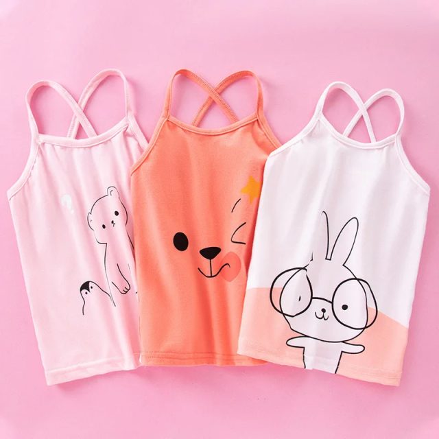 Summer tank top for girls cotton kids underwear (1) Summer tank top for girls cotton kids underwear (1)