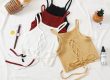 Summer women crop top knitted bandage tank tops (1)